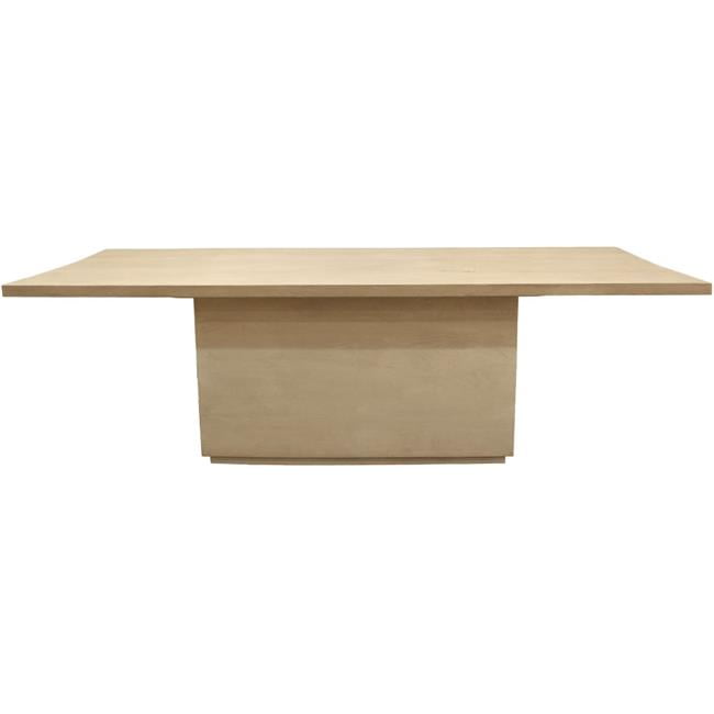 HomeRoots 563908 72 in. Natural & Brown Solid Wood Pedestal Base Dining ...