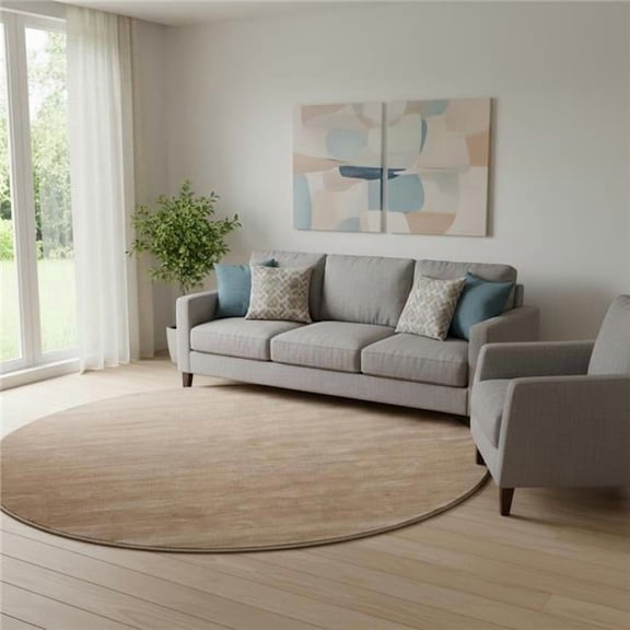 HomeRoots 721535 10 ft. Tan Wool Hand Woven Rectangle Area Rug
