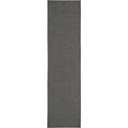 thumbnail image 1 of 8' Charcoal Power Loom Runner Rug, 1 of 9
