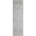 thumbnail image 1 of HomeRoots 515323 8 ft. Gray Green & Ivory Striped Distressed Stain Resistant Runner Area Rug, 1 of 6