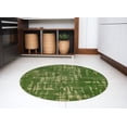 thumbnail image 1 of 8' Green Round Abstract Non Skid Area Rug, 1 of 8