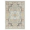 thumbnail image 1 of 8' Ivory Abstract Runner Rug, 1 of 10