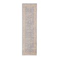 thumbnail image 1 of HomeRoots 8' Lavender Blue Floral Power Loom Runner Rug, 1 of 5