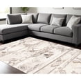 thumbnail image 1 of 8' X 10' Ivory Tan And Gray Wool Abstract Tufted Handmade Area Rug, 1 of 10