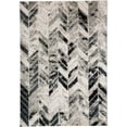 thumbnail image 1 of 8' X 10' Black Gray And Silver Geometric Area Rug, 1 of 8