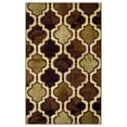 thumbnail image 1 of 8' X 10' Coffee Quatrefoil Power Loom Distressed Stain Resistant Area Rug, 1 of 8