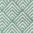 thumbnail image 1 of 8' X 10' Foam Blue And Ivory Geometric Power Loom Stain Resistant Area Rug, 1 of 5