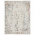 thumbnail image 1 of 8' X 10' Gray Blue Taupe And Cream Abstract Distressed Stain Resistant Area Rug, 1 of 5