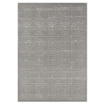 8' x 10' Gray Geometric Area Rug