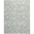 thumbnail image 1 of 8' X 10' Gray Green And Ivory Striped Distressed Stain Resistant Area Rug, 1 of 9