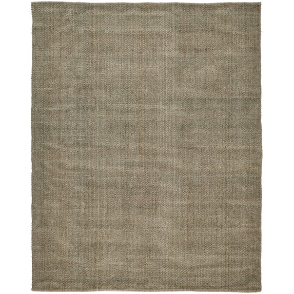 8' X 10' Green And Tan Hand Woven Area Rug
