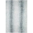 thumbnail image 1 of 8' X 10' Grey Gazelle Print Shag Handmade Non Skid Area Rug, 1 of 5