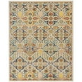 thumbnail image 1 of 8' X 10' Ivory Floral Power Loom Area Rug, 1 of 10