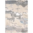 thumbnail image 1 of 8' X 10' Ivory Gray And Blue Abstract Area Rug, 1 of 6
