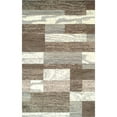 thumbnail image 1 of 8' X 10' Light Blue And Ivory Patchwork Power Loom Stain Resistant Area Rug, 1 of 8