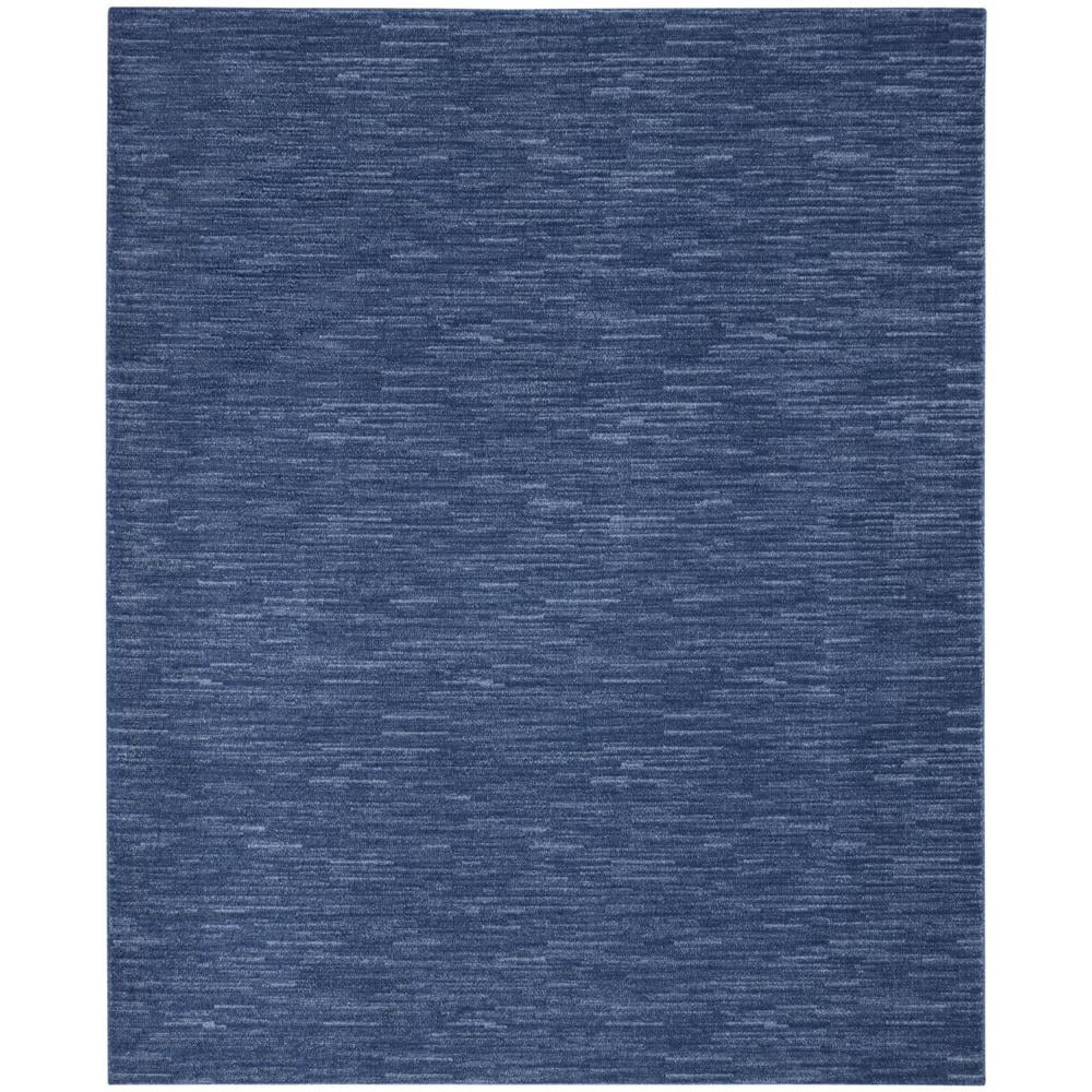 8' X 10' Navy Blue Non Skid Indoor Outdoor Area Rug