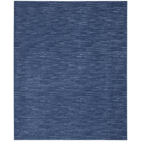 8' X 10' Navy Blue Non Skid Indoor Outdoor Area Rug