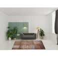 thumbnail image 1 of 8' X 10' Rust And Gray Damask Distressed Stain Resistant Area Rug, 1 of 3