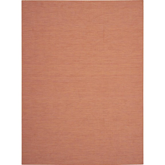 8' X 10' Rust Power Loom Area Rug