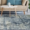 thumbnail image 1 of 8' X 10' Taupe Abstract Power Loom Distressed Stain Resistant Area Rug, 1 of 4