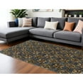 thumbnail image 1 of HomeRoots 8' X 11' Blue And Gold Oriental Power Loom Area Rug, 1 of 6