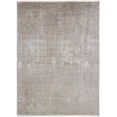 thumbnail image 1 of 8' X 11' Tan Ivory And Gray Abstract Power Loom Distressed Area Rug With Fringe, 1 of 5