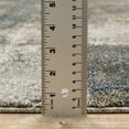 thumbnail image 1 of 8' X 11' Teal Blue Grey Tan And Beige Geometric Power Loom Stain Resistant Area Rug, 1 of 5