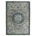 thumbnail image 1 of 8' x 11' Teal Blue Medallion Power Loom Area Rug, 1 of 5