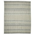 thumbnail image 1 of 8' X 12' Brown Geometric Flatweave Handmade Distressed Area Rug With Fringe, 1 of 10
