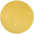 thumbnail image 1 of HomeRoots 8' X 8' Yellow Round Non Skid Indoor Outdoor Area Rug, 1 of 6