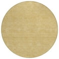thumbnail image 1 of HomeRoots 602373 8 ft. Gold & Ivory Round Geometric Washable Indoor & Outdoor Area Rug, 1 of 1
