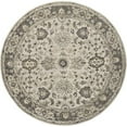 thumbnail image 1 of 10' Gray and Ivory Wool Floral Hand Tufted Runner Rug, 1 of 5