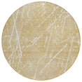 thumbnail image 1 of HomeRoots 579200 8 ft. Round Abstract Washable Indoor & Outdoor Area Rug, Beige & Ivory, 1 of 1