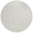thumbnail image 1 of HomeRoots 583362 8 ft. Round Geometric Washable Indoor & Outdoor Area Rug, Ivory & Beige, 1 of 1
