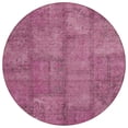 thumbnail image 1 of HomeRoots 581577 8 ft. Round Patchwork Washable Indoor & Outdoor Area Rug, Blush, Pink & Mauve, 1 of 1