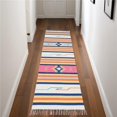 thumbnail image 1 of HomeRoots 552838 8 ft. Southwestern Handmade Runner Rug with Fringe, Ivory, 1 of 1
