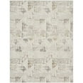 thumbnail image 1 of HomeRoots 554879 8 x 10 ft. Abstract Non Skid Rectangle Area Rug, Beige, Ivory & Gray, 1 of 1