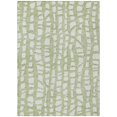 thumbnail image 1 of HomeRoots 585043 8 x 10 ft. Abstract Washable Indoor & Outdoor Rectangle Area Rug, Artichoke Green & Ivory, 1 of 1