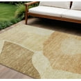 thumbnail image 1 of 8' X 10' Beige Copper And Brown Abstract Washable Indoor Outdoor Area Rug, 1 of 5