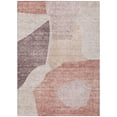 thumbnail image 1 of HomeRoots 580715 8 x 10 ft. Abstract Washable Indoor & Outdoor Rectangle Area Rug, Blush, Pink & Mauve, 1 of 1