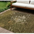 thumbnail image 1 of 8' X 10' Chocolate And Gray Abstract Washable Indoor Outdoor Area Rug, 1 of 5