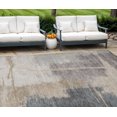 thumbnail image 1 of 8' X 10' Gray Charcoal And Beige Abstract Washable Indoor Outdoor Area Rug, 1 of 5