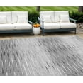 thumbnail image 1 of 8' X 10' Gray And Charcoal Abstract Washable Indoor Outdoor Area Rug, 1 of 5