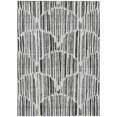 thumbnail image 1 of HomeRoots 584077 8 x 10 ft. Abstract Washable Indoor & Outdoor Rectangle Area Rug, Gray, Ivory & Charcoal, 1 of 1