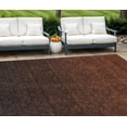 thumbnail image 1 of 8' X 10' Orange And Charcoal Abstract Washable Indoor Outdoor Area Rug, 1 of 5