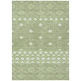 thumbnail image 1 of HomeRoots 593405 8 x 10 ft. Artichoke Green & Ivory Geometric Washable Indoor & Outdoor Rectangle Area Rug, 1 of 1