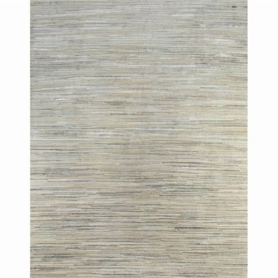 HomeRoots 569474 8 x 10 ft. Beige Abstract Hand Knotted Rectangle Area Rug