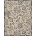 thumbnail image 1 of HomeRoots  8 x 10 ft. Beige Floral Distressed Washable Rectangle Area Rug - Beige - 8 x 10 ft., 1 of 1