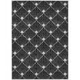 thumbnail image 1 of HomeRoots 594686 8 x 10 ft. Black, Gray & Ivory Geometric Washable Indoor & Outdoor Rectangle Area Rug, 1 of 1