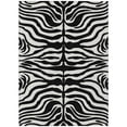 thumbnail image 1 of HomeRoots 600591 8 x 10 ft. Black & Ivory Animal Print Washable Indoor & Outdoor Rectangle Area Rug, 1 of 1